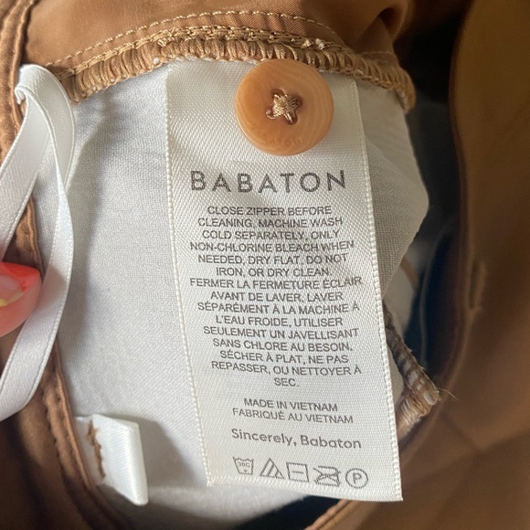 Aritzia Babaton Vegan Leather Straight-Leg Pants - Picture 8 of 8